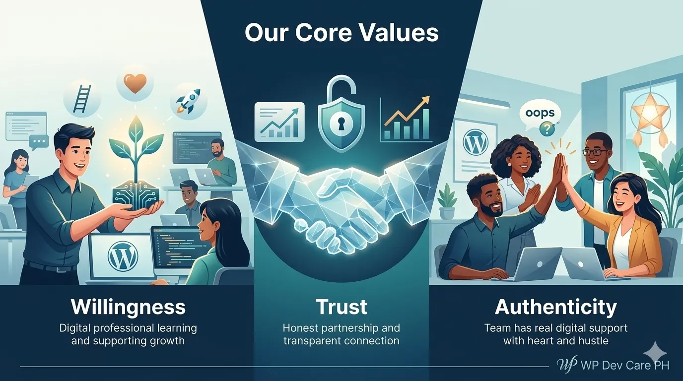 WordPress web design agency Philippines - WP Dev Care PH team